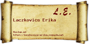 Laczkovics Erika névjegykártya